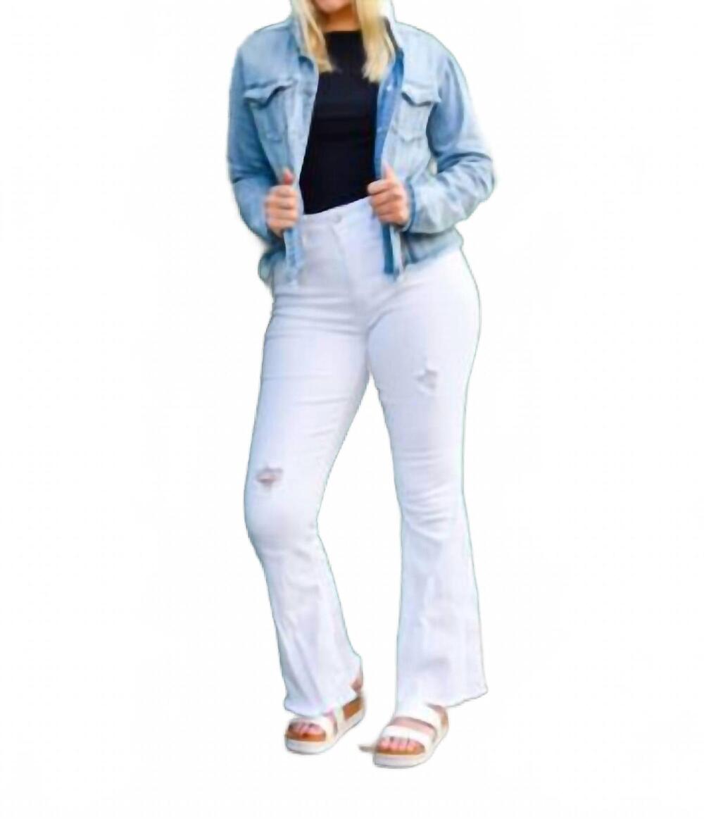 NEW STACY BRADLEY light denim jacket in tweed blue